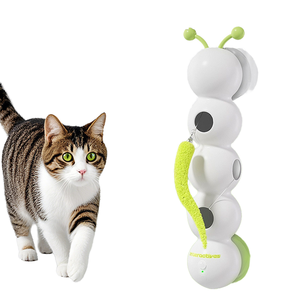 실내 놀이 및 오락용 ABS 깃털 벨이 달린 귀여운 인터랙티브 고양이 장난감 - Product Image 1