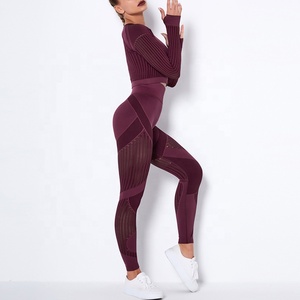 Conjuntos de <span class=keywords><strong>Ropa</strong></span> Deportiva <span class=keywords><strong>para</strong></span> <span class=keywords><strong>Mujer</strong></span>, Conjunto de 2 Piezas <span class=keywords><strong>para</strong></span> Yoga, <span class=keywords><strong>Ropa</strong></span> de Fitness, <span class=keywords><strong>Ejercicio</strong></span>, Running, <span class=keywords><strong>Ropa</strong></span> Deportiva - Product Image 5