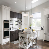 Fournisseur de Foshan, armoires de cuisine modulaires modernes, taille et couleur personnalisées pour villa