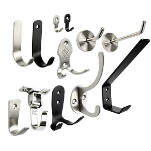 Stainless Steel Wall <b>Hooks</b> Heavy Duty Coat <b>Hook</b> For Door Or Wall Mounting Bedroom <b>Kitchen</b> Use - Product Image 1