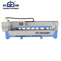 Machine à découper la pierre ZHENGDA, commande électrique PLC à 45 degrés, moteur 15KW, multifonctionnelle, longueur maximale 3200mm pour plan de travail de cuisine