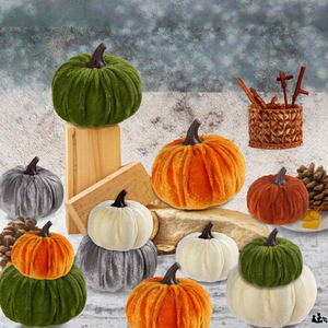 Calabazas Artificiales Mixtas al por Mayor para Bodas de Otoño, Acción de Gracias, Halloween - para Decoración de Chimeneas y Fiestas - Product Image 3