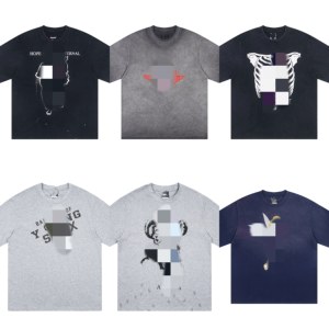 <span class=keywords><strong>T</strong></span>-shirt vintage délavé à l'acide pour hommes en gros - 100 % coton, sérigraphie vierge, style Saimt Michell Vibe American High Street, manches courtes - Product Image 1