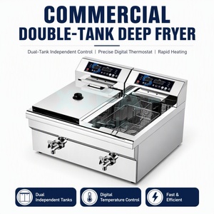 Hot Selling 38L Commercial Electric <strong>Fryer</strong> Stainless Steel Deep <strong>Fryer</strong> for Restaurant Fast Food Hotel Catering Use - Product Image 3