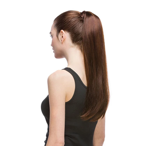 Queue de cheval de luxe Jasmine Hair avec clips, extension de 100g, perruque complète à enrouler autour de la queue de cheval, cheveux humains, extensions de cheveux humains - Product Image 6