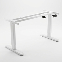 Bureau électrique réglable en hauteur, design fin en forme de I, avec système de levage silencieux, idéal pour l'étude et l'organisation de l'espace intérieur à domicile