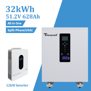 ระบบโซลาร์เซลล์บ้านแบบออลอินวัน 51.2V 628Ah 32kWh พร้อมอินเวอร์เตอร์ไฮบริด 12KW แบบแยกเฟส (US Split-Phase) และระบบปรับสมดุลแบตเตอรี่อัตโนมัติ/ฟังก์ชั่น WiFi ในตัว - Product Image 1