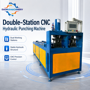 Machine <span class=keywords><strong>de</strong></span> poinçonnage automatique CNC à double station pour tubes métalliques (fer, aluminium, acier) ronds et carrés - Product Image 2