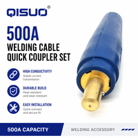 Ensemble de connecteurs rapides pour câble de soudage QISUO 500A, connecteur mâle et femelle pour câble de soudage