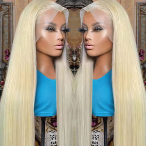 Perruques de cheveux humains bruts vietnamiens de haute qualité 613 13*4 devant complet transparentes blanchies achats en ligne de magasin populaires - Product Image 1