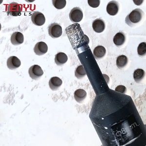Granite khô Kim Cương Tipped mạ lỗ Saw cắt holesaws khoan bit công cụ Cutter giá cho đá sứ - Product Image 6