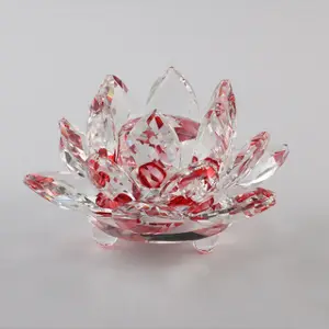Verre rouge Fleur De Lotus En Cristal MH-H0127