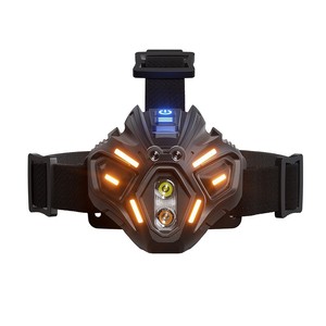 Lampe frontale LED à double source de lumière, rechargeable, 2400 MAh, pour le camping en plein air, la pêche nocturne, la course à pied - Product Image 3