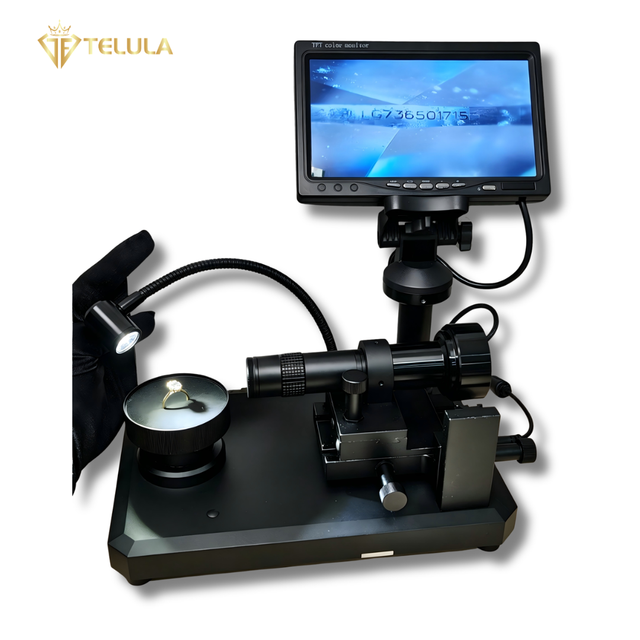 Jewelry Microscope  7 Inch LCD Screen Display Diamond Girdle Inscription Checker 30X 110X Digital diamond Microscope