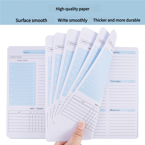 Özel baskılı Logo organizatör <span class=keywords><strong>Spiral</strong></span> bağlı dergi A5 haftalık ve günlük gündem planlayıcısı dizüstü - Product Image 2