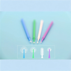 Mini-brosses applicatrices en coton pour maquillage permanent, extensions de cils, cosmétiques, usage dentaire - Product Image 1