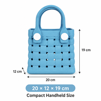 Sac fourre-tout tissé en EVA, lavable, prêt à personnaliser, léger, imperméable, pour la plage, les voyages, le rangement quotidien, style décontracté