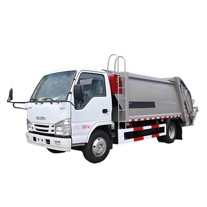 รถบรรทุกอัดขยะ Isuzu ELF 4X2 4-6CBM แบบตักท้าย สำหรับเก็บขยะในเมือง นำเข้าจากต่างประเทศ - Product Image 1