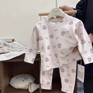 Vêtements d'hiver confortables et chauds pour enfants, <span class=keywords><strong>sous</strong></span>-vêtements intérieurs épais sans couture pour garçons, pyjamas de dessin animé, confortables - Product Image 4