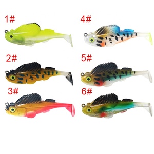 Peche Dark Sleeper Soft Lure 7cm 12g <span class=keywords><strong>Esche</strong></span> Artificiali per <span class=keywords><strong>Luccio</strong></span> e Spigola, Jig in Piombo con Coda a Paletta per Acque Profonde, Swimbait - Product Image 6