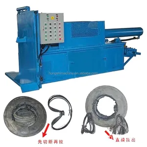 Waste Tyre Tire Bead Wire Extractor Separator Pulling Drawing Machine Tire Wire Removing Machine