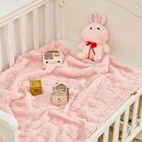 Couverture polaire ultra douce et moelleuse à carreaux en forme de cœur pour bébé, idéale pour filles, garçons, nouveau-nés et nourrissons – Nouvelle collection à succès
