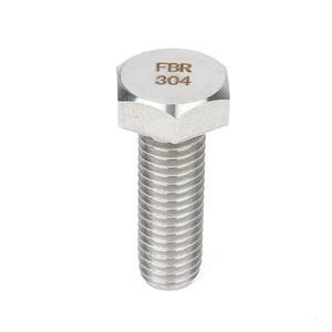 ברגים ואומים משושים מפלדת אל-חלד 304 A2-70, תקן DIN 933, עמידים בפני חלודה, הברגה מלאה. - Product Image 2