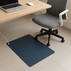 Alfombrilla ultrafina de puesta a tierra Azul pizarra de 1,0mm: superficie conductora flexible con respaldo antideslizante de panal para puesta a tierra diaria - Product Image 5