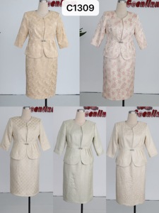 Vestido de Iglesia Popular de Tallas Grandes, Traje de Brocado para Mujeres con Curvas, Vestido de Iglesia con Tallas M-5XL - Product Image 2