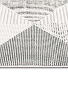 Tapis tissé Selvi Anthracite en velours à poils ras, motif géométrique, adapté aux animaux domestiques, lavable, en polyester, antidérapant, fabrication turque, vente en gros, taille personnalisée, OEM
