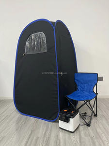 Tente de sauna pliable en gros de boîte à vapeur électrique en acrylique moderne pour la vapeur humide de pièce portative de sauna de désintoxication pour le poids d'appartement - Product Image 5