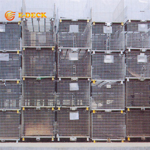 <span class=keywords><strong>Cage</strong></span> à palette en acier en grillage empilable pliable de stockage résistant d'<span class=keywords><strong>euro</strong></span> métal - Product Image 5