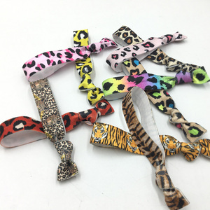 100Y beo rắn hổ in động vật gấp trên đàn hồi ngựa vằn cá Quy mô foe Ribbon cho tóc quan hệ Vòng đeo tay DIY tóc phụ kiện - Product Image 5