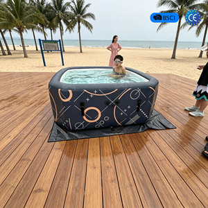 En stock, <span class=keywords><strong>jacuzzi</strong></span> <span class=keywords><strong>gonflable</strong></span> de petite taille, 200 cm carré, piscine portable d'extérieur, housse de protection électrique gratuite - Product Image 1