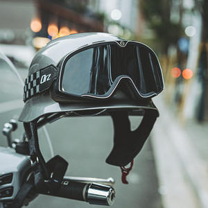 German <span class=keywords><strong>Retro</strong></span> Half Open ABS Cruiser Helmet for Men Women Vintage Motorcycle Helmet Foam Lining Halley Electric Motorbike New - Product Image 2