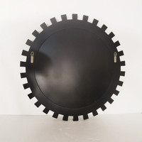 Miroir ZIHAN en verre biseauté, rond, contemporain, pour décoration murale, 70 cm, décoration intérieure, vente flash