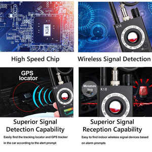 Buscador de cámara Anti Cámara Escáner <span class=keywords><strong>RF</strong></span> Anti-espía <span class=keywords><strong>Detector</strong></span> de errores Actualización <span class=keywords><strong>Detector</strong></span> de señal <span class=keywords><strong>RF</strong></span> K18 Puerto USB C original - Product Image 4