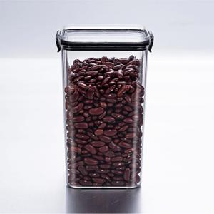 Dust Resistant square Transparent Plastic sealed Jar Food Grade Kitchen <b>Storage</b> <b>Box</b> for Grains Dry Goods Tidying - Product Image 4