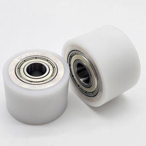 Rodillos de goma de silicona Resistencia a altas temperaturas Rueda accionada Fábrica Acero personalizado con rodamiento - Product Image 6