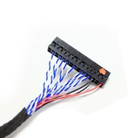Convertisseur VGA électronique de haute qualité, connecteur LVDS 20 broches, câble d'extension pour écran LCD