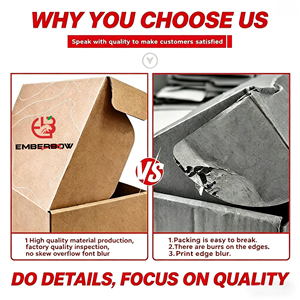 Eco Friendly Biodegradable Corrugated Mailer <b>Box</b> Portable Kraft Compostable Clothing Shipping <b>Box</b> With Custom Logo - Product Image 5