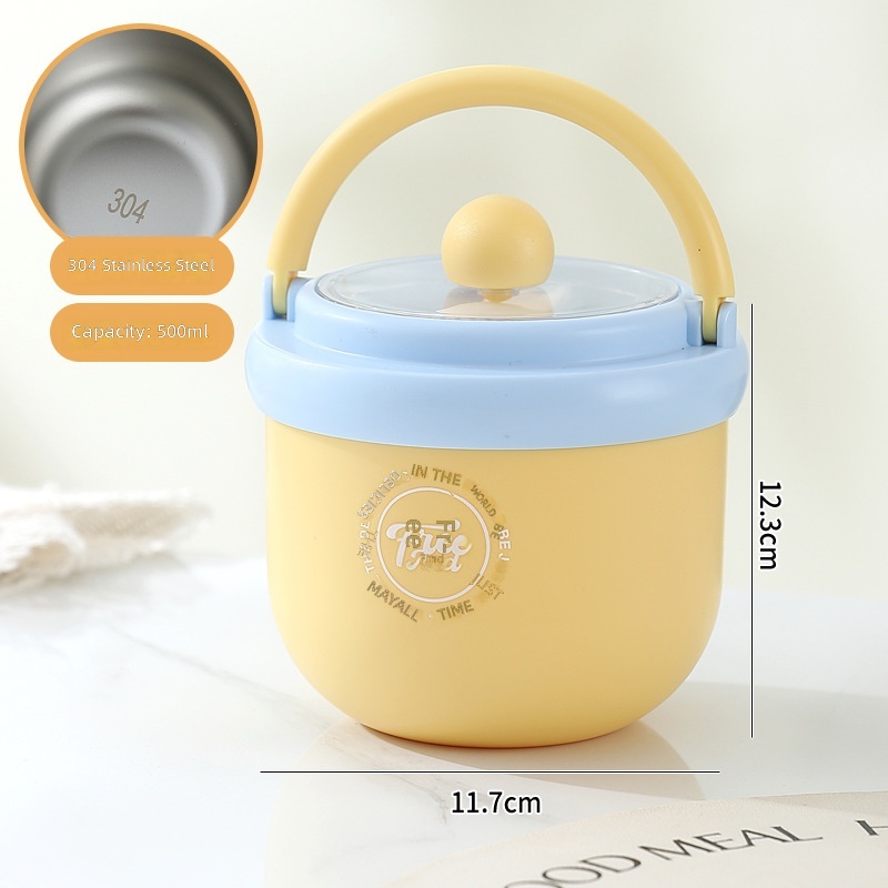 500 ml en acier inoxydable jaune