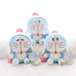 Highly Trend Doraemon Jingle HK Cat Stuffed Pluche Stuffed Animal Toys Custom Cartoon Plush Toys Blue Kitten Doraemon Squishy