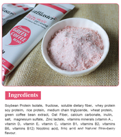 Poudre diététique ultime pour adultes avec 25 vitamines et minéraux - Saveur fraise Soutien métabolique (250g 10 sachets)
