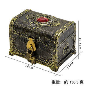 ของเล่นกล่องสมบัติโจรสลัดขายดีปี 2024 ของตกแต่งกล่องสมบัติสำหรับเด็ก กล่องสมบัติสไตล์วินเทจ ขายส่ง - Product Image 5