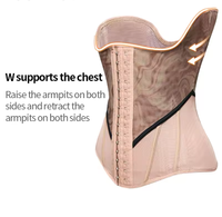 Gaine amincissante pour la poitrine et la taille, gaine de compression abdominale pour femme 3588