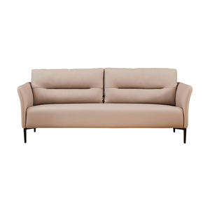 Роскошный современный кожаный Трехместный набор для приема дивана с губкой высокой плотности для бизнеса и домашнего офиса - Product Image 3