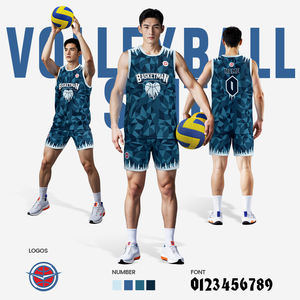 Jersey Pro voli profesional seragam voli tanpa lengan desain Top kustom Set pakaian olahraga tim untuk kemeja Klub - Product Image 3