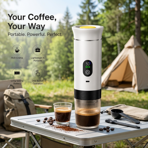 Cafetera Espresso Portátil de Venta Caliente, con Batería, Pantalla LED de Temperatura, Automática, para Viajes, Coche y Camping, OEM - Product Image 1
