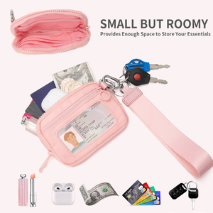 Portafoglio Lulu Personalizzato con Cerniera per Donne, con Finestra, Portachiavi Portatile, Tasca per Monete, Cinturino da Polso, Doppio Scomparto - Product Image 2